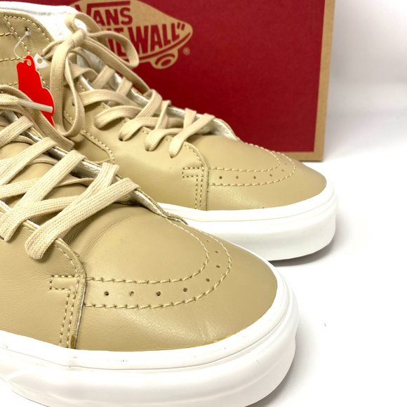 💖MEGA SALE💖Vans Sk8-Hi Tapered Soft Leather High Top Beige Men's VN0A4U162V1 - Picture 5 of 8